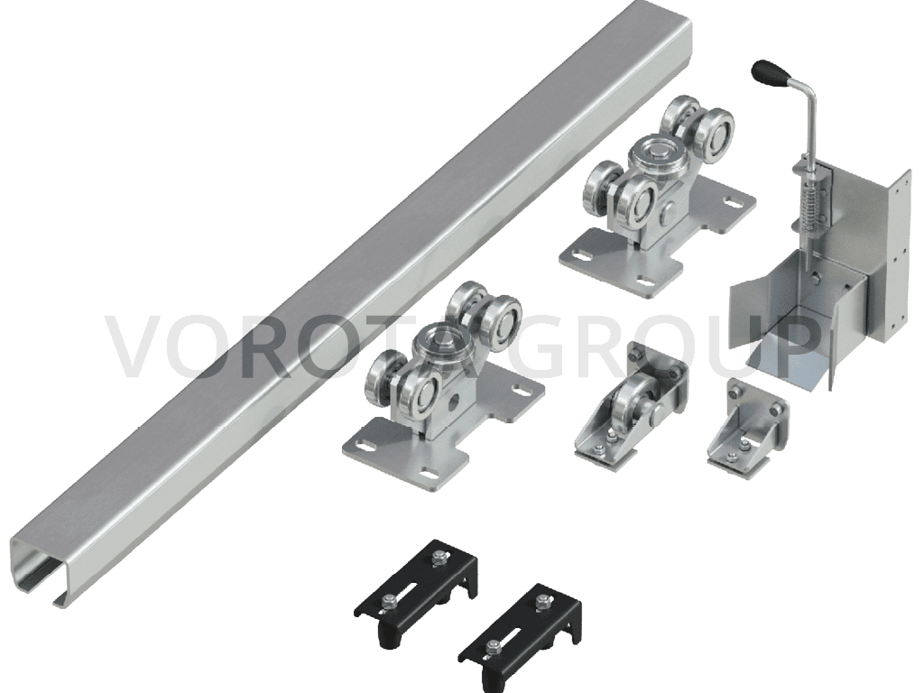 Система роликов и направляющих для балки х/к 95х88х5 L=9000