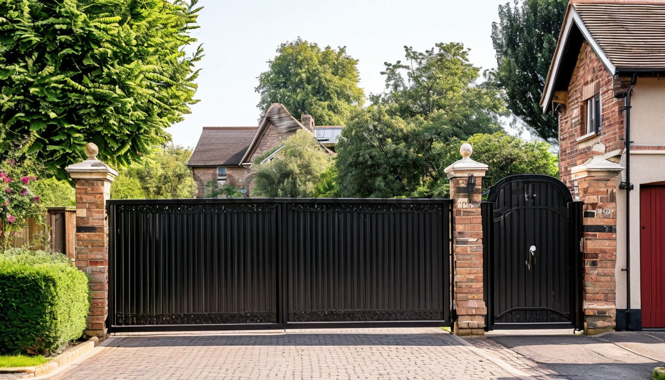Откатные ворота Doorhan с элементами ковки 1600х3200