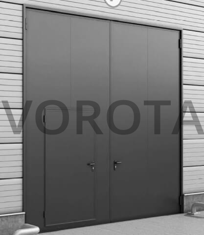 Противопожарные ворота Alutech серые 1800х2800 Противопожарные ворота Alutech серые 1800х2800