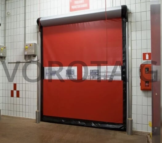 Противопожарные ворота Alutech красные 2400х3000 Противопожарные ворота Alutech красные 2400х3000