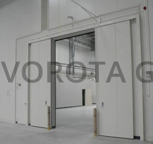 Противопожарные ворота Doorhan белые 2900х3400 Противопожарные ворота Doorhan белые 2900х3400