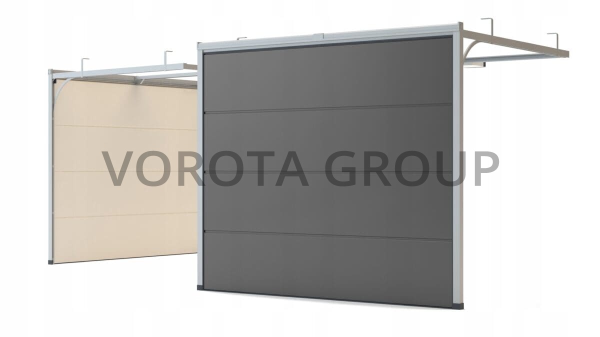 Секционные ворота для гаража Doorhan серые 2500x2100